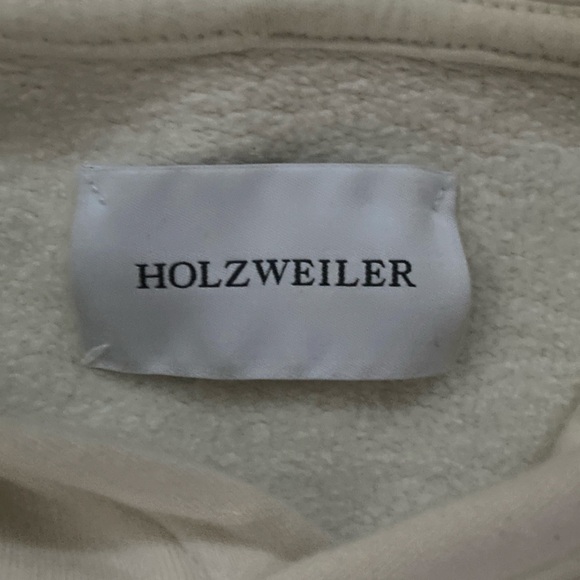 Holzweiler Hoodie Sweatshirt Jumper Hanger Logo Cream Long Sleeves Size XL - Picture 6 of 10